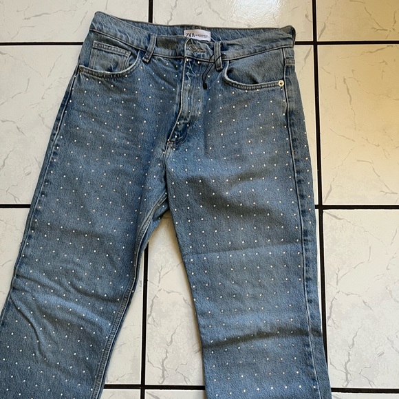 Zara sparkly rhinestone jeans - Picture 2 of 8